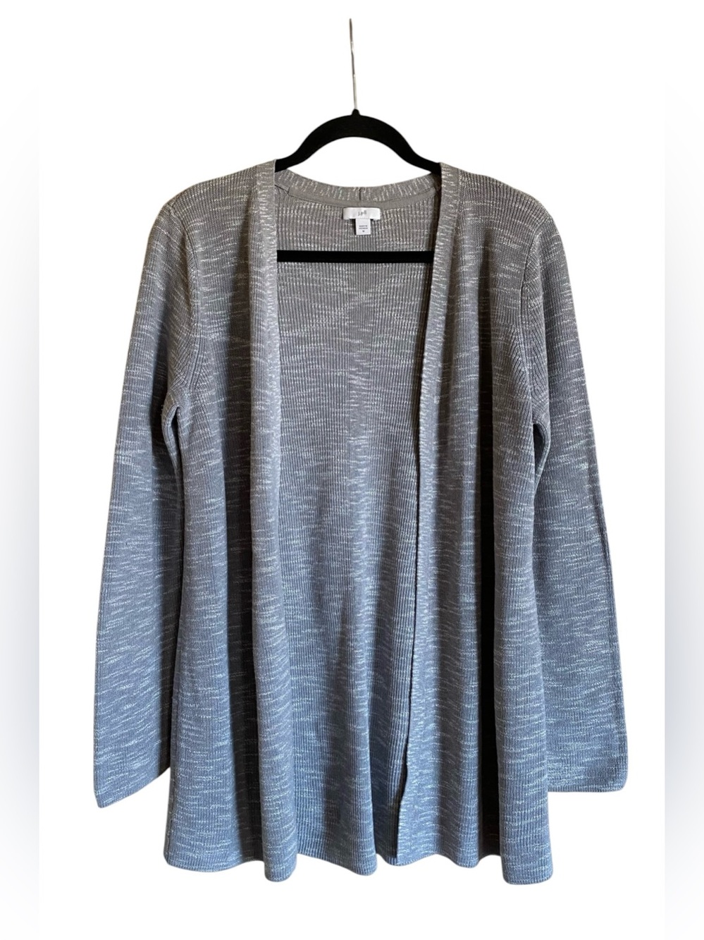 Women’s J. Jill Gray Open Front Cardigan Sweater Size M
